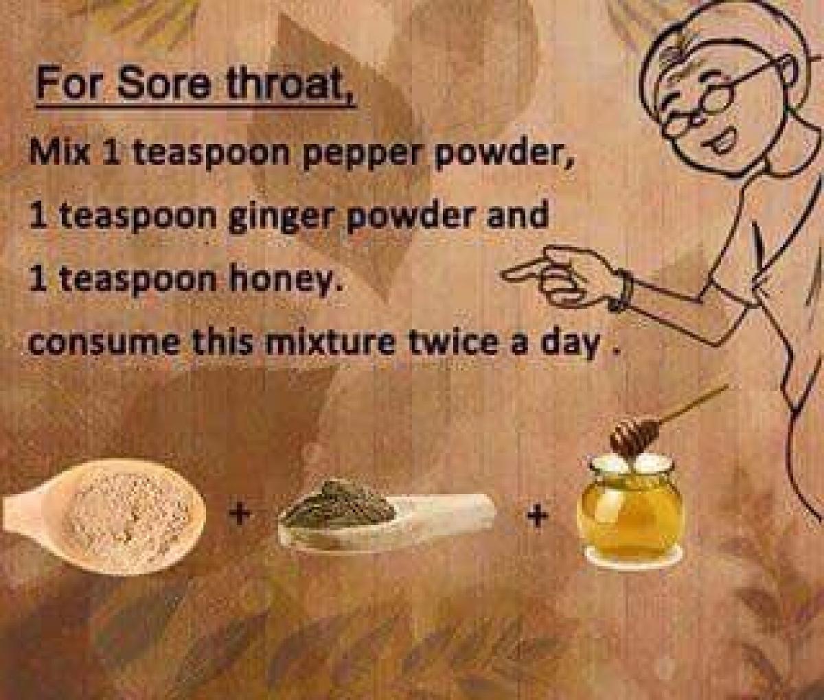 Health tip: Ginger honey for sore throat